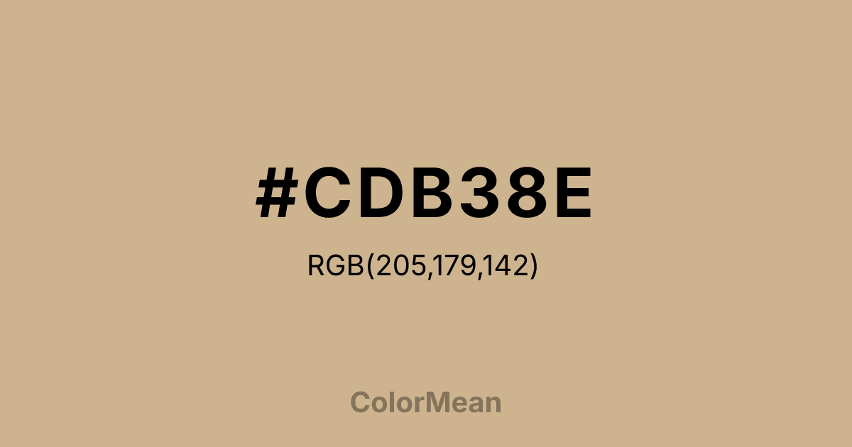 #CDB38E color swatch