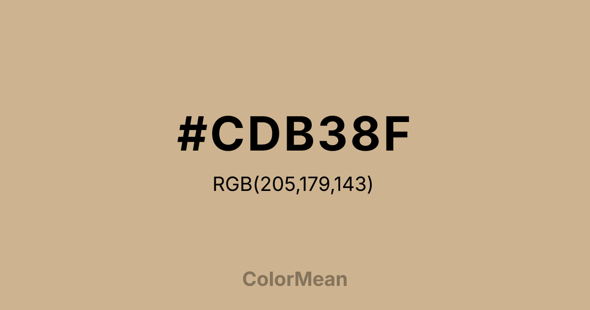#CDB38F color swatch