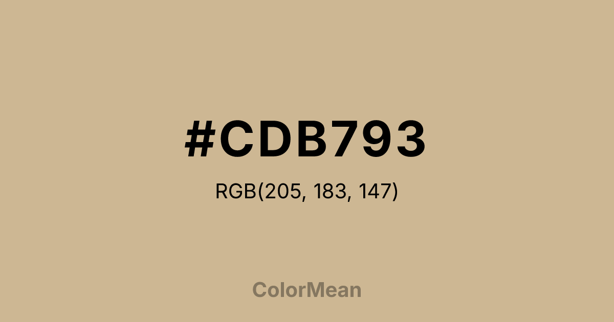 #CDB793 color swatch