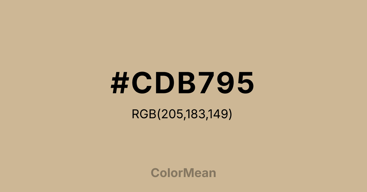 #CDB795 color swatch