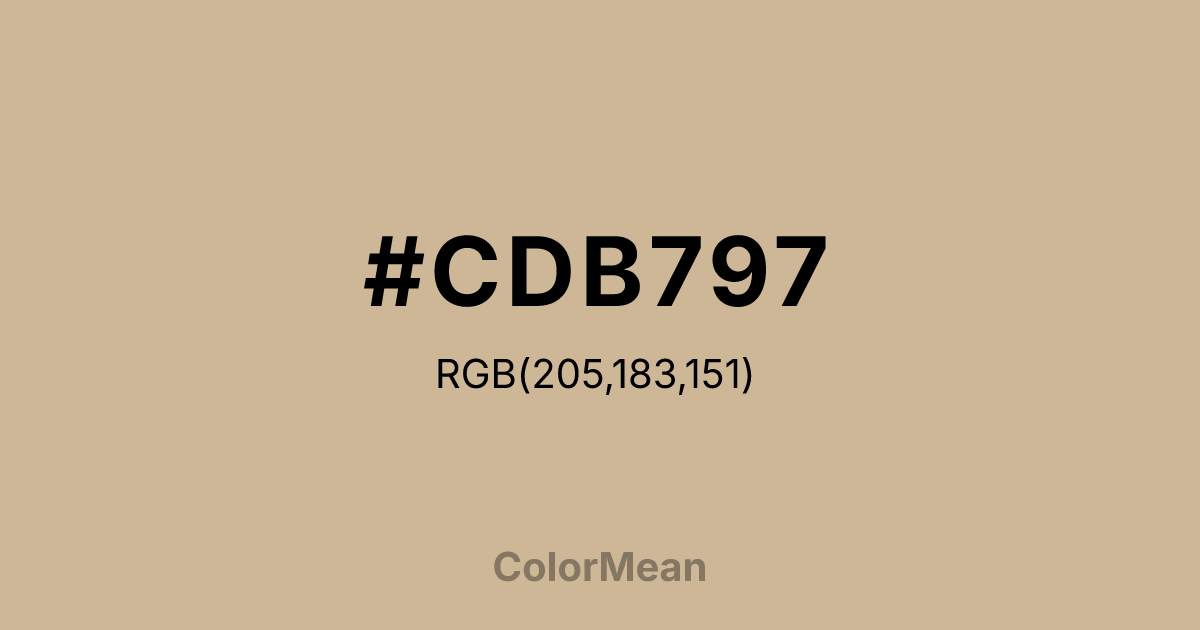#CDB797 color swatch