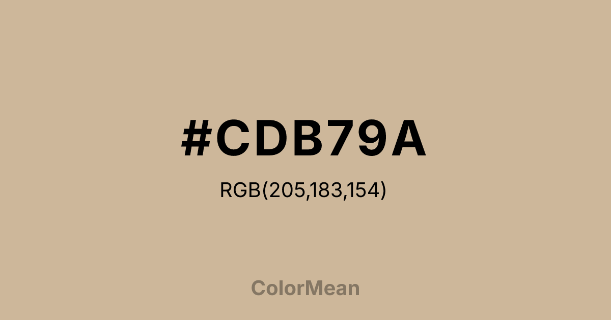 #CDB79A color swatch