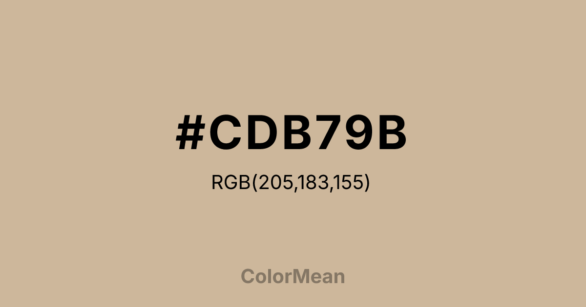 #CDB79B color swatch