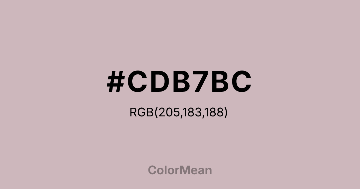 #CDB7BC color swatch