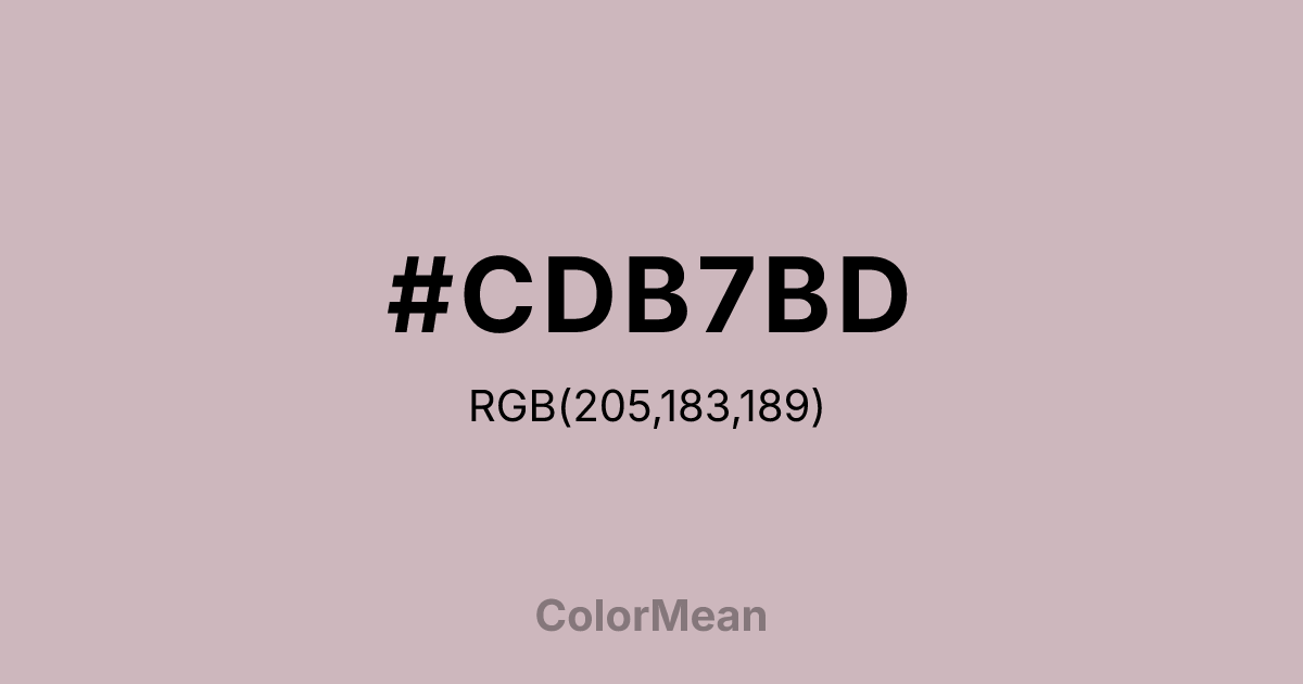 #CDB7BD color swatch