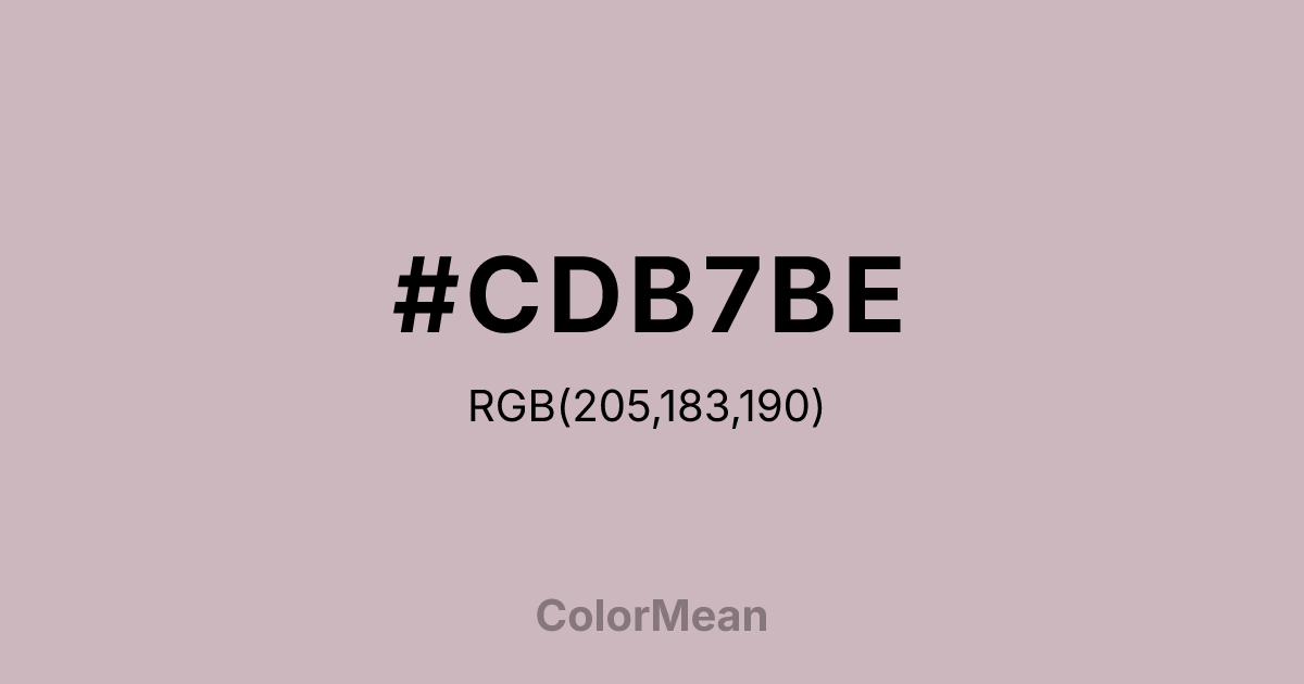 #CDB7BE color swatch