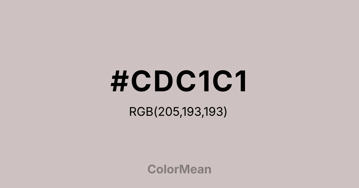 #CDC1C1 color swatch