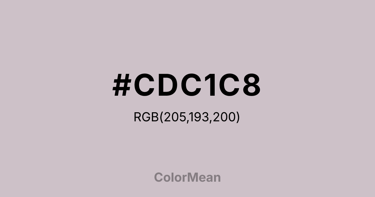 #CDC1C8 color swatch