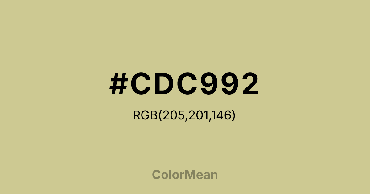 #CDC992 color swatch