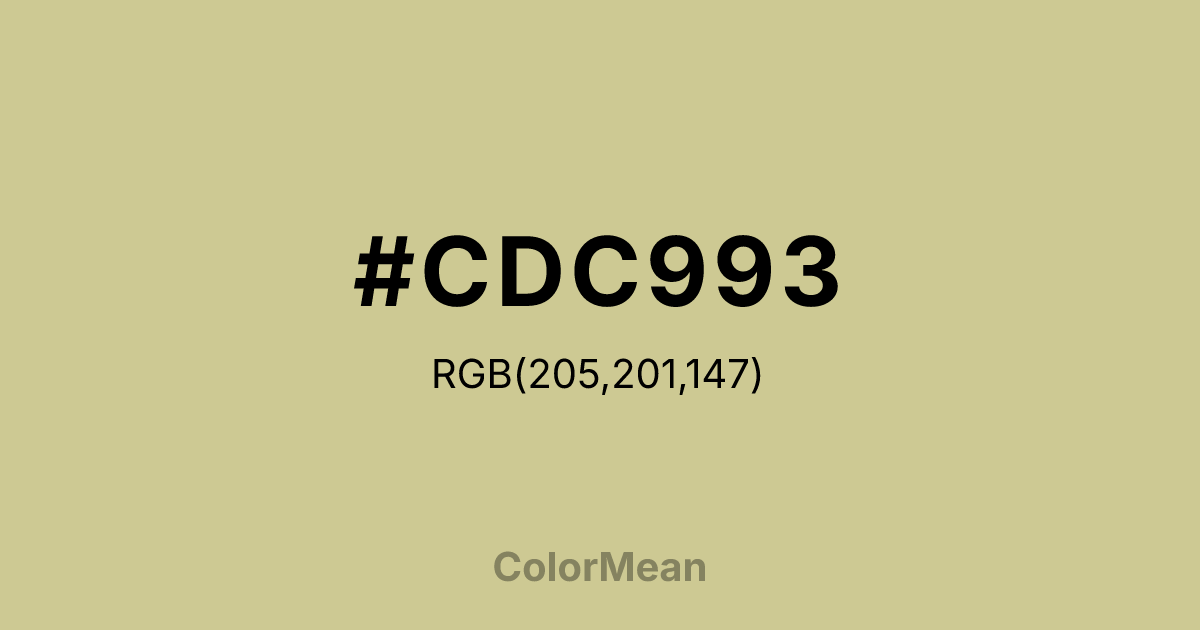 #CDC993 color swatch