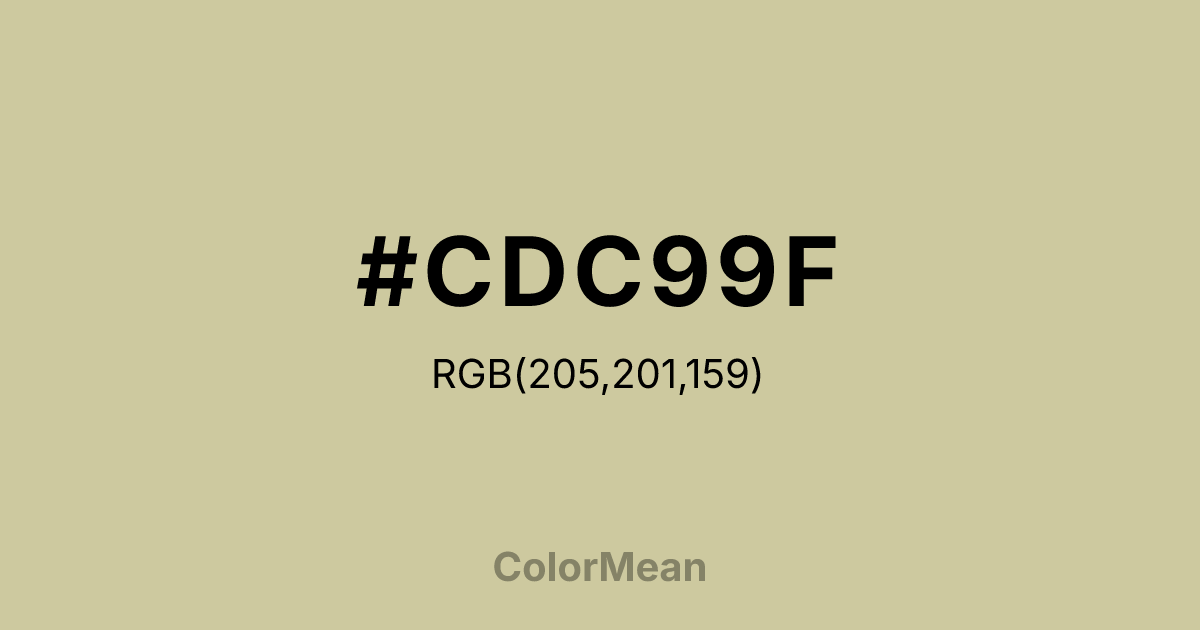 #CDC99F color swatch
