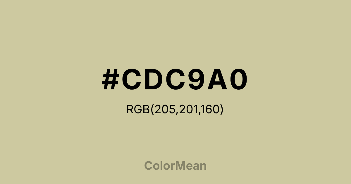 #CDC9A0 color swatch