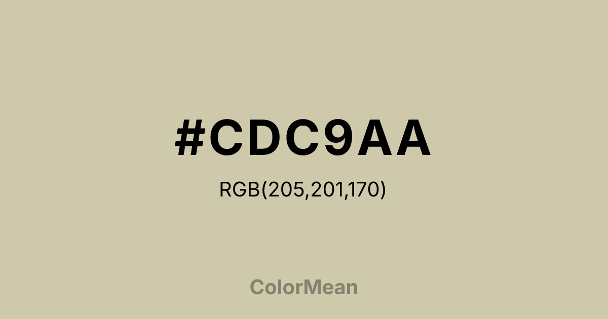 #CDC9AA color swatch