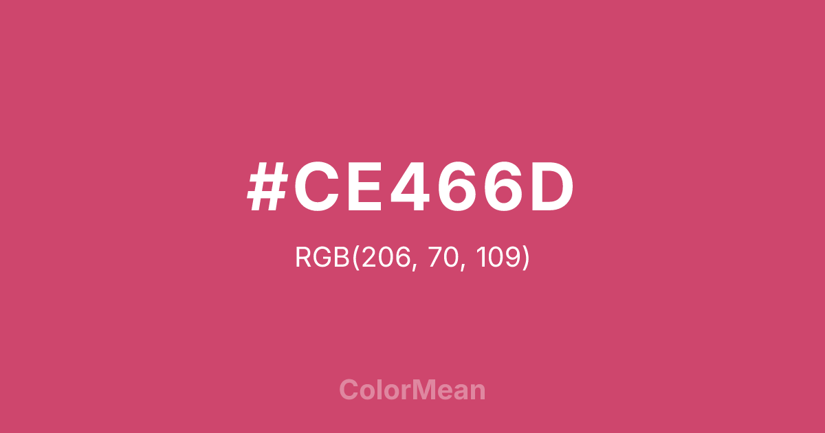 #CE466D color swatch