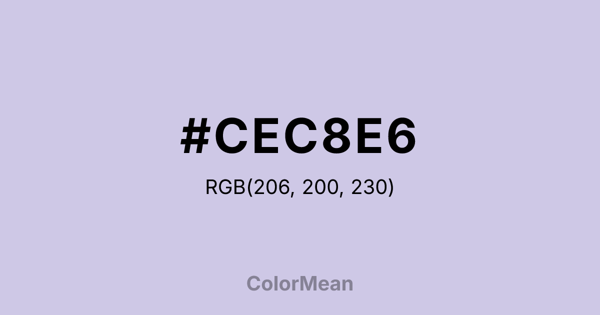 #CEC8E6 color swatch