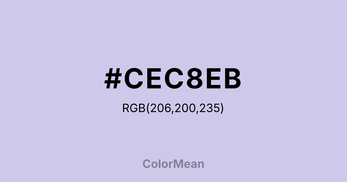 #CEC8EB color swatch
