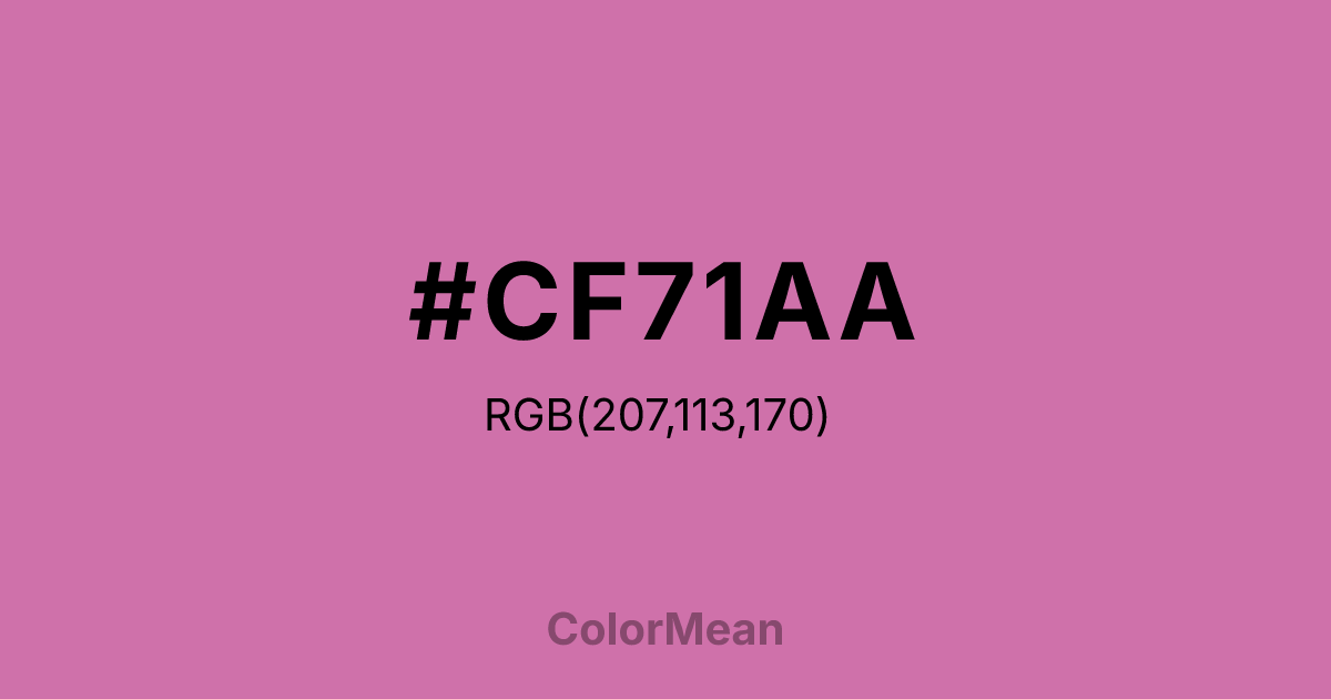 #CF71AA color swatch