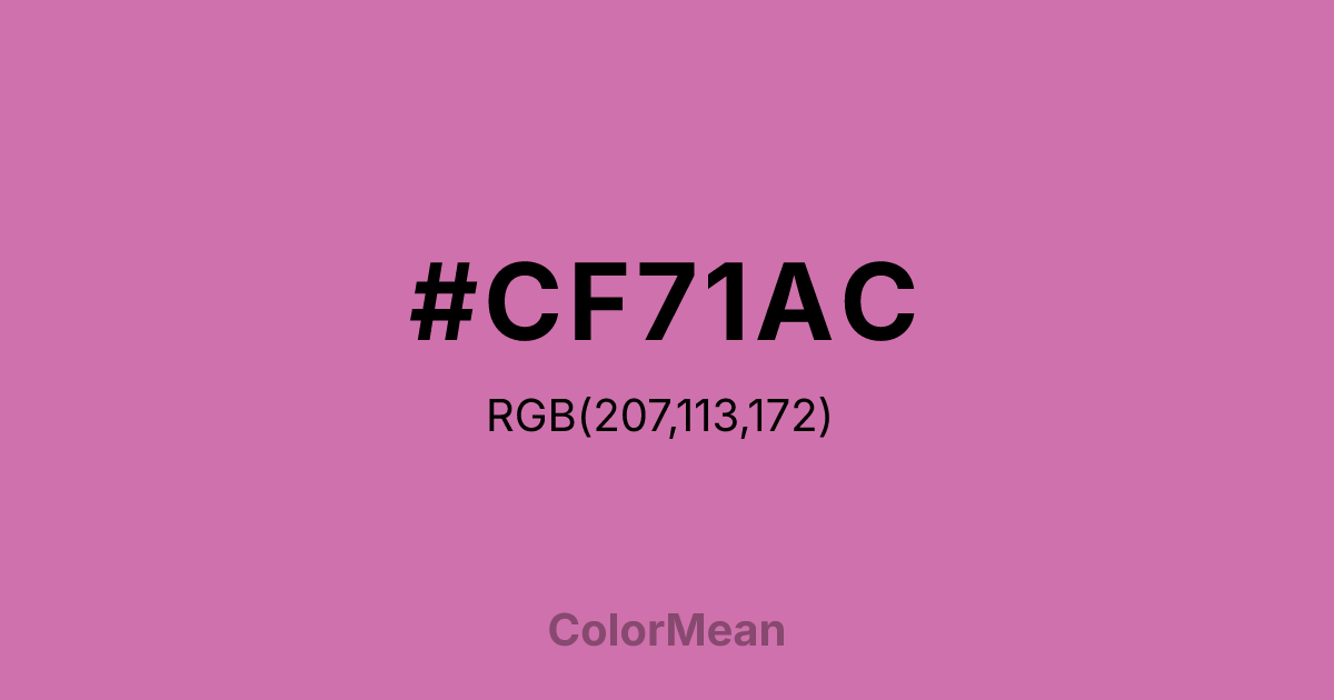 #CF71AC color swatch
