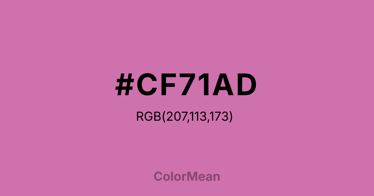 #CF71AD color swatch