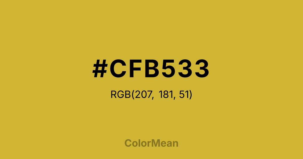 #CFB533 color swatch