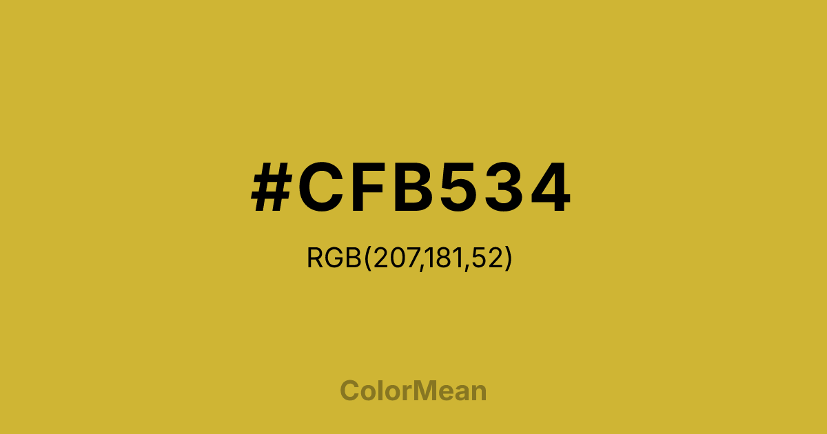 #CFB534 color swatch