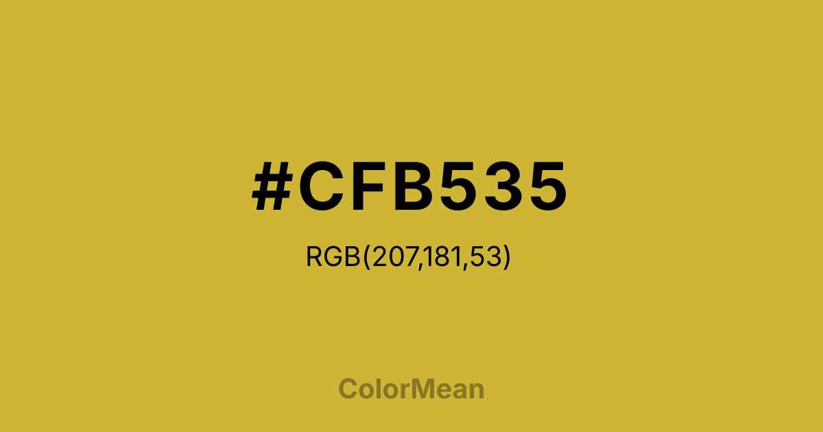 #CFB535 color swatch