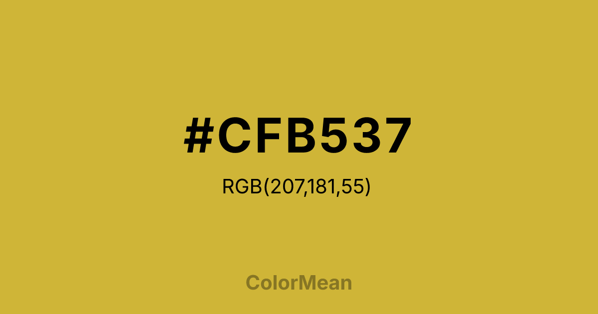 #CFB537 color swatch