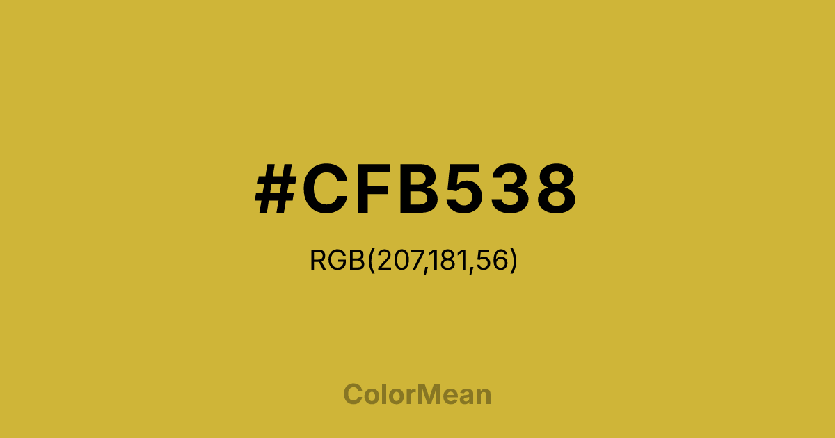 #CFB538 color swatch