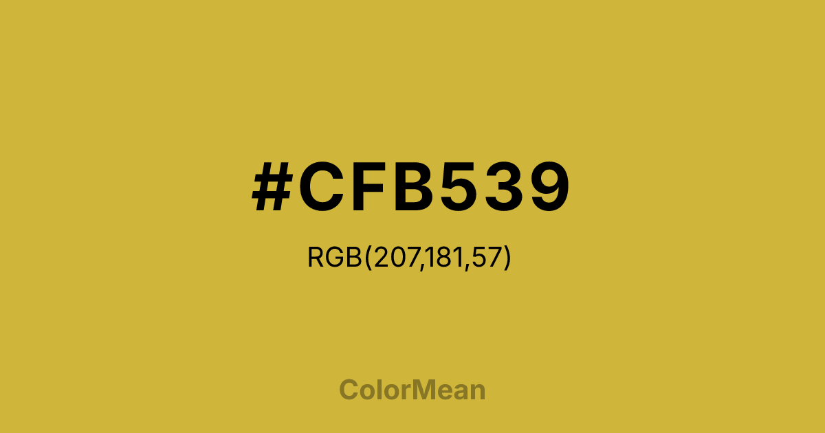 #CFB539 color swatch