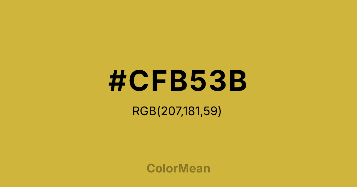 #CFB53B color swatch
