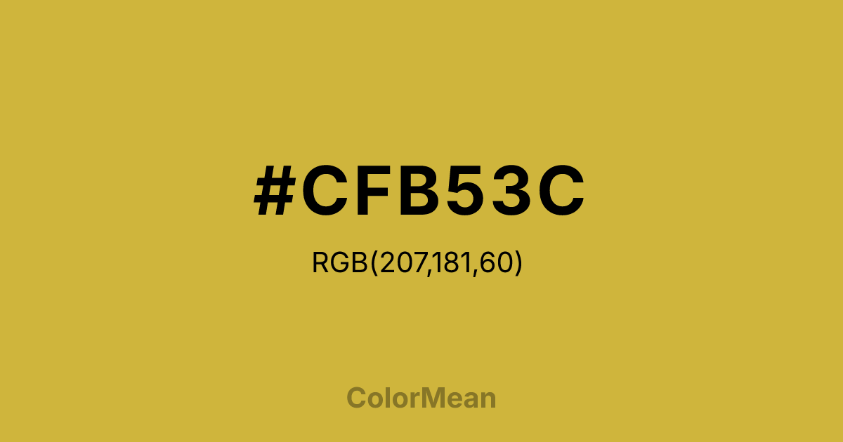 #CFB53C color swatch