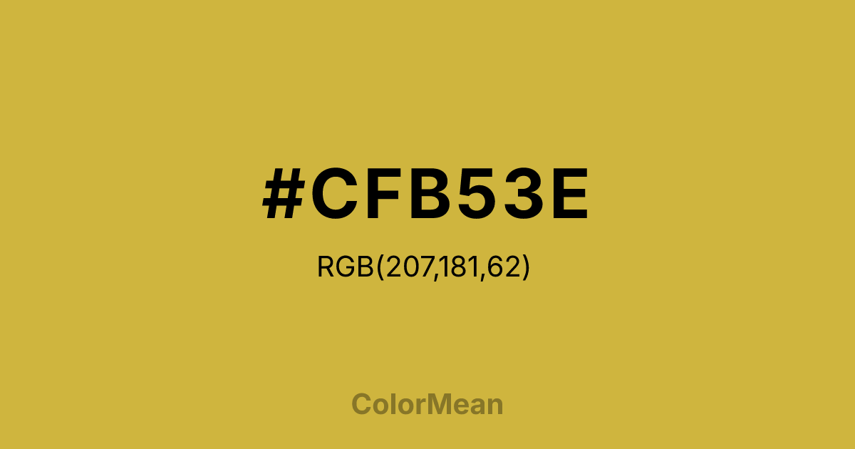 #CFB53E color swatch