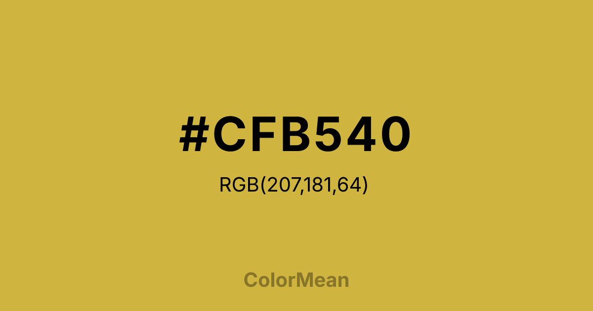 #CFB540 color swatch