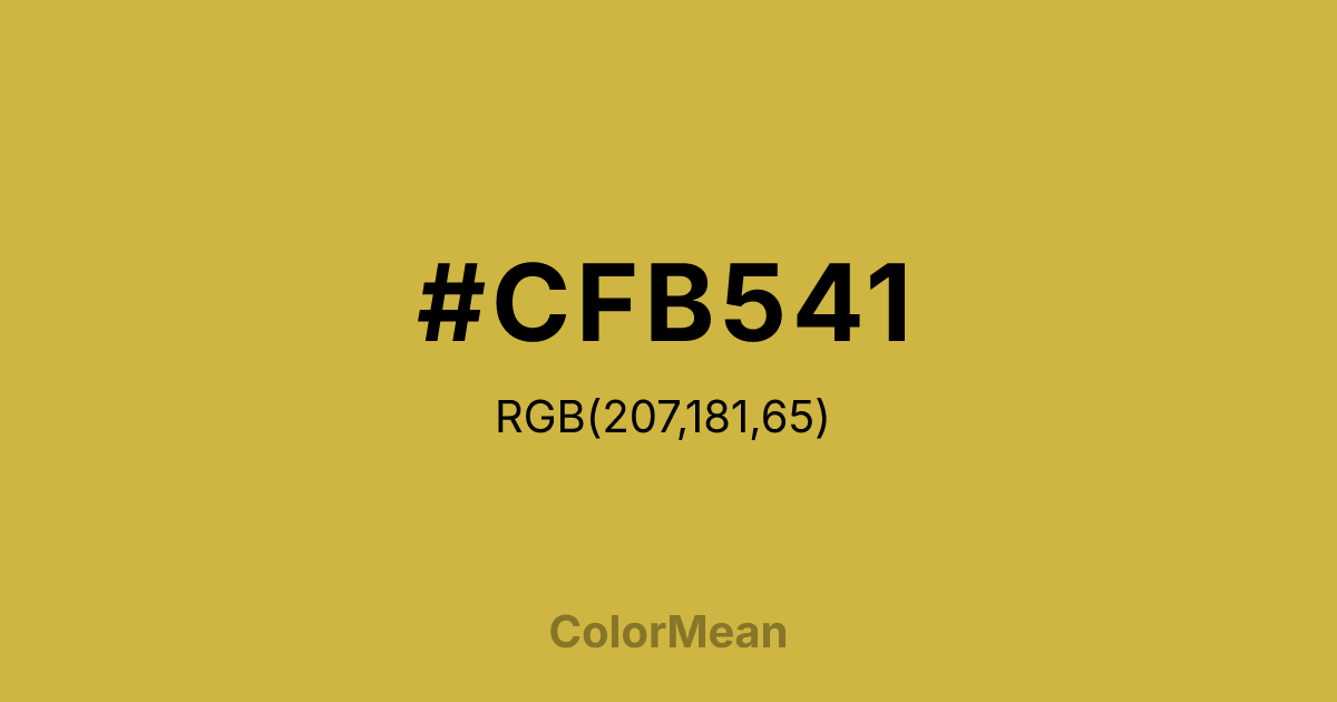 #CFB541 color swatch