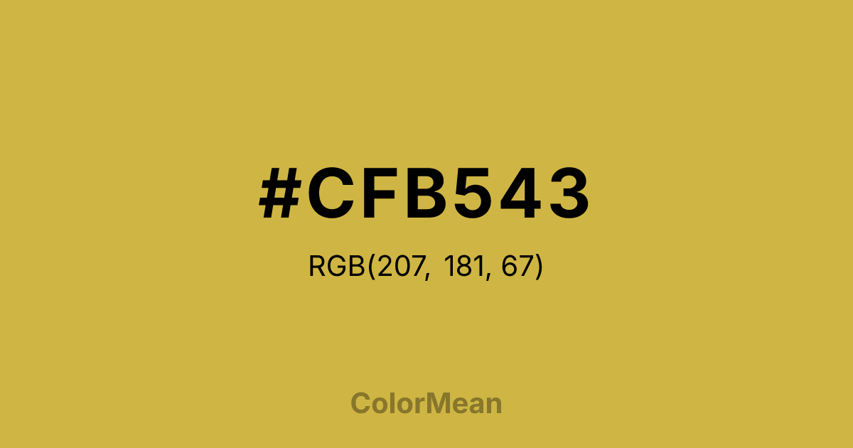 #CFB543 color swatch