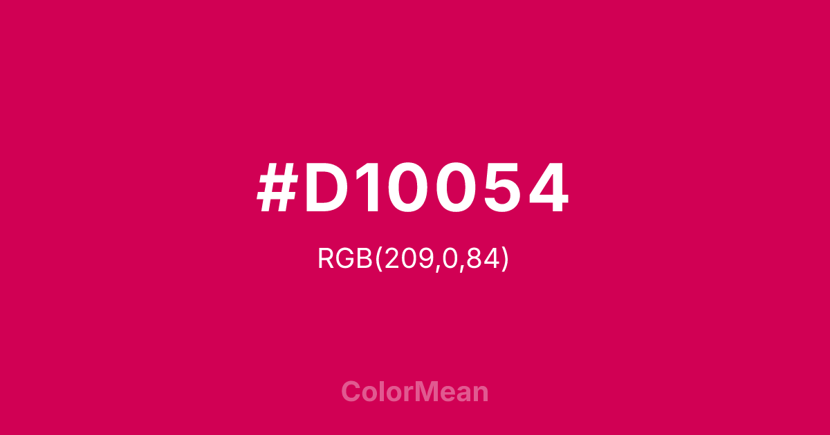 #D10054 color swatch