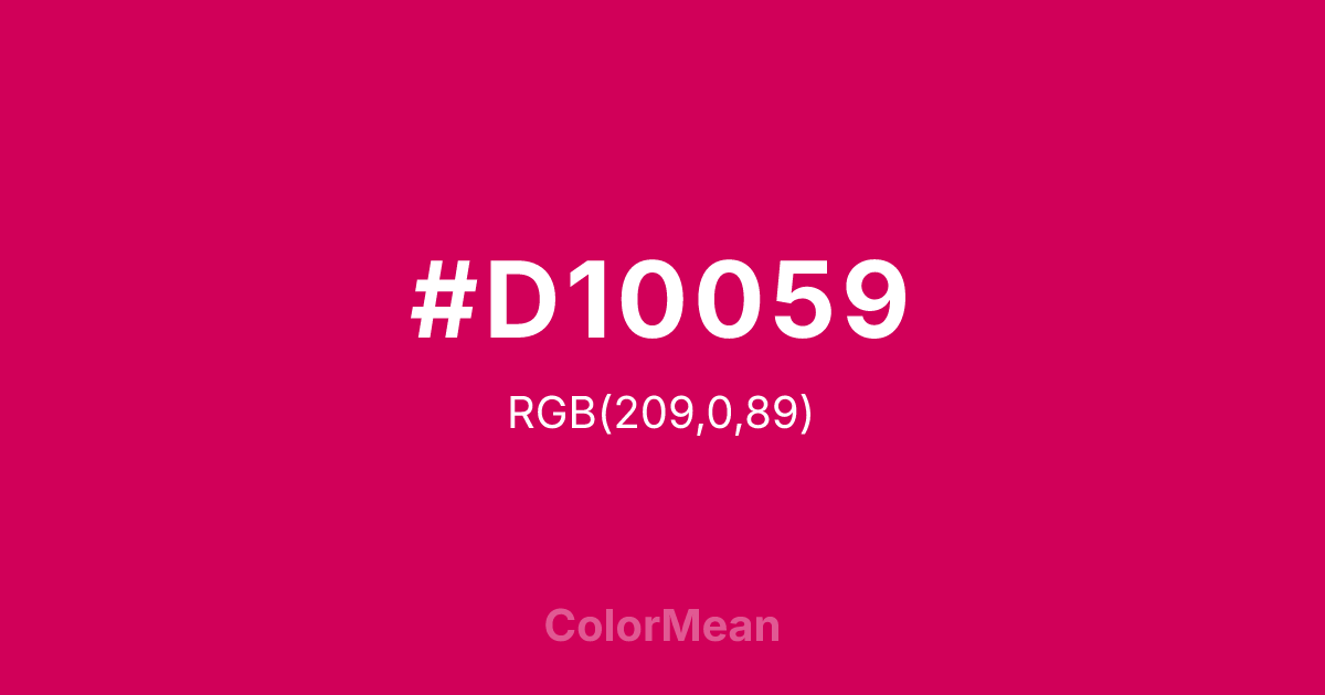 #D10059 color swatch