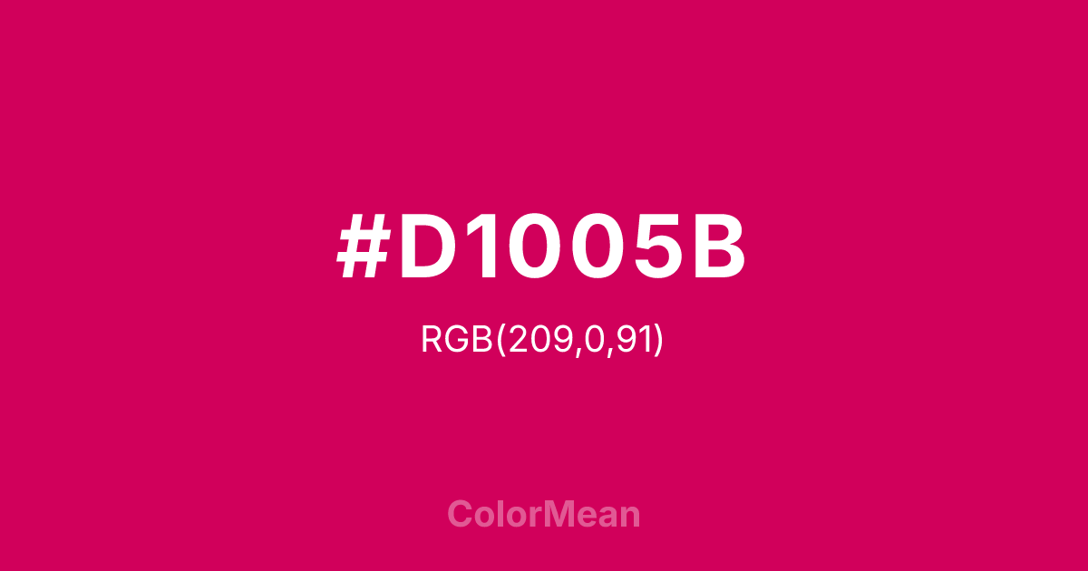 #D1005B color swatch