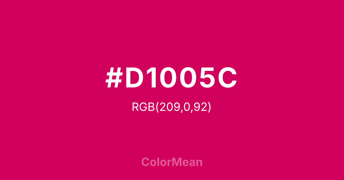 #D1005C color swatch