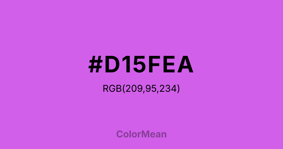 #D15FEA color swatch