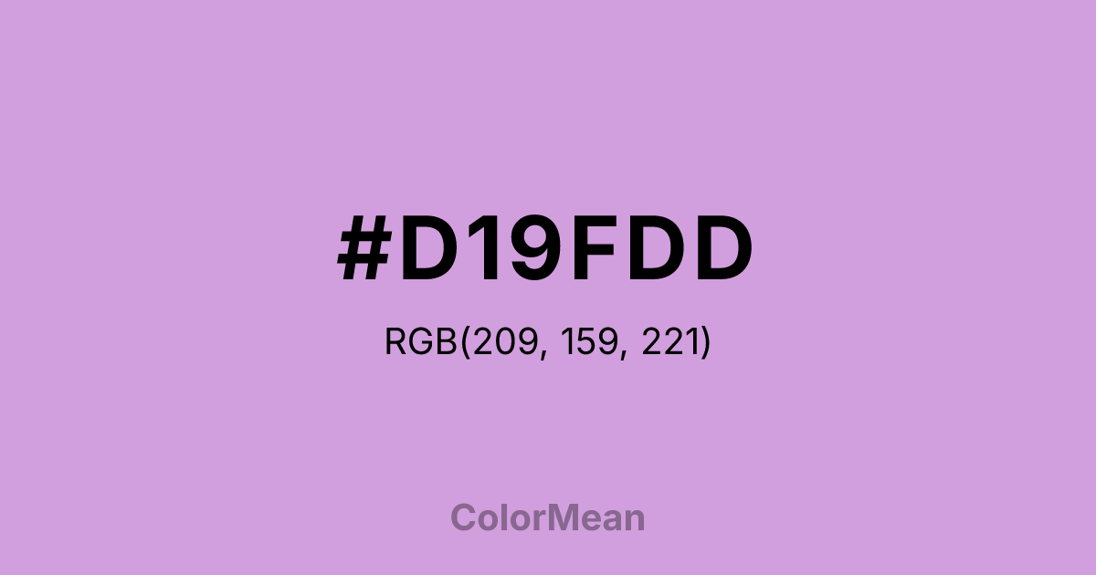 #D19FDD color swatch