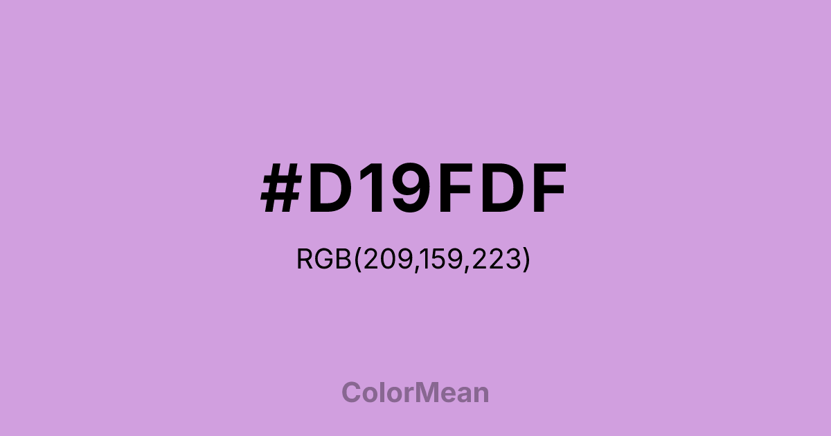 #D19FDF color swatch