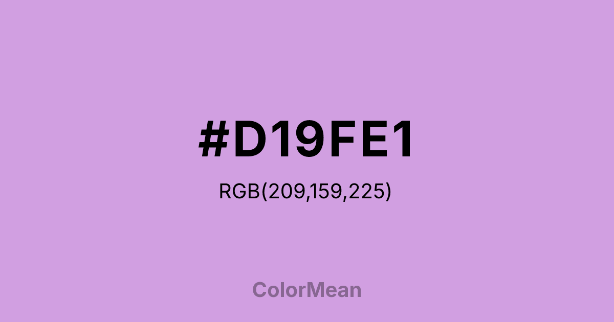 #D19FE1 color swatch