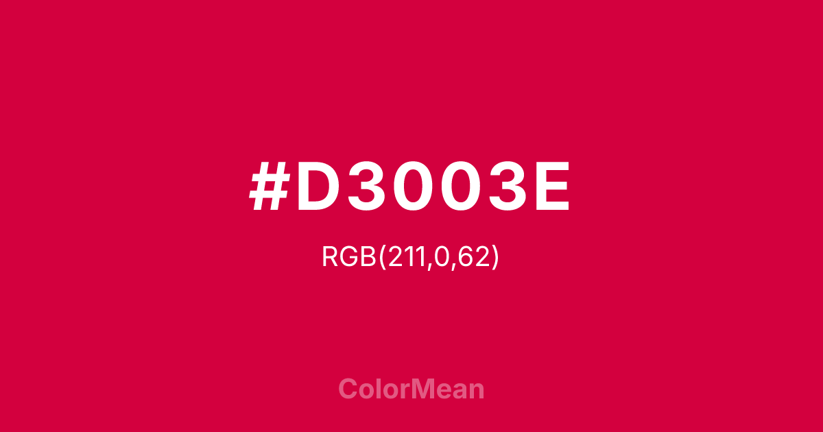 #D3003E color swatch