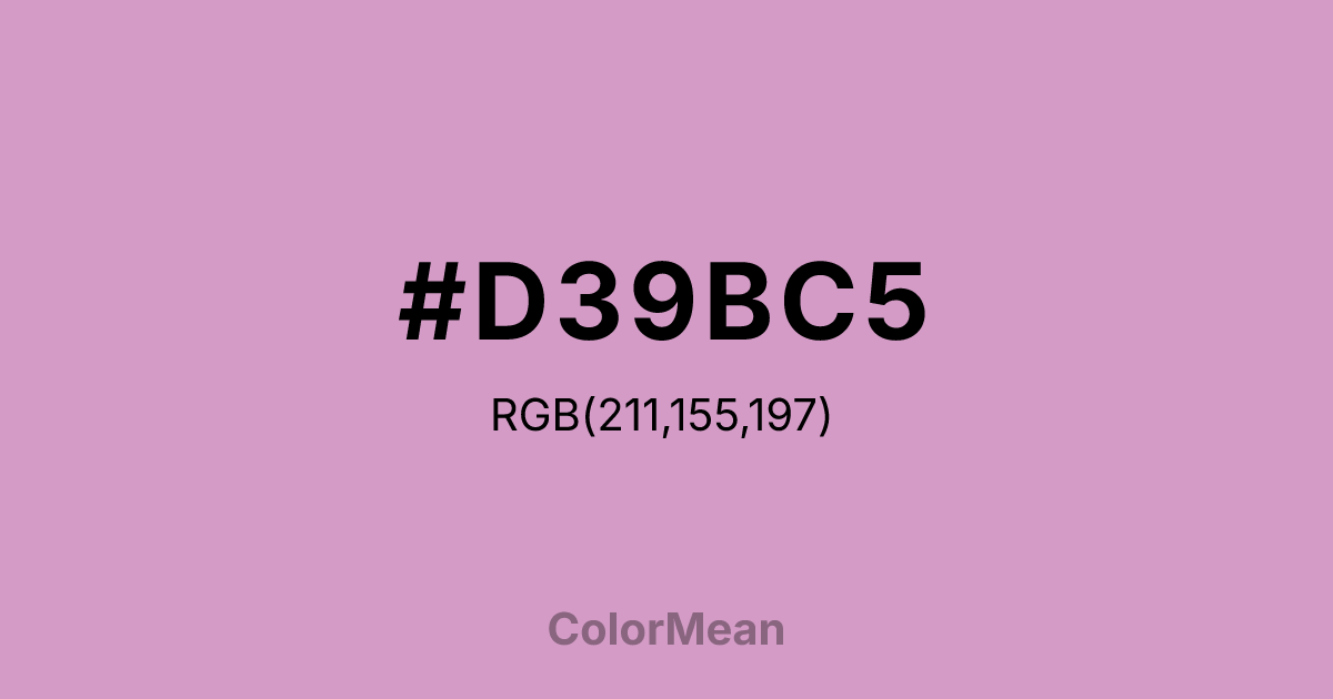 #D39BC5 color swatch