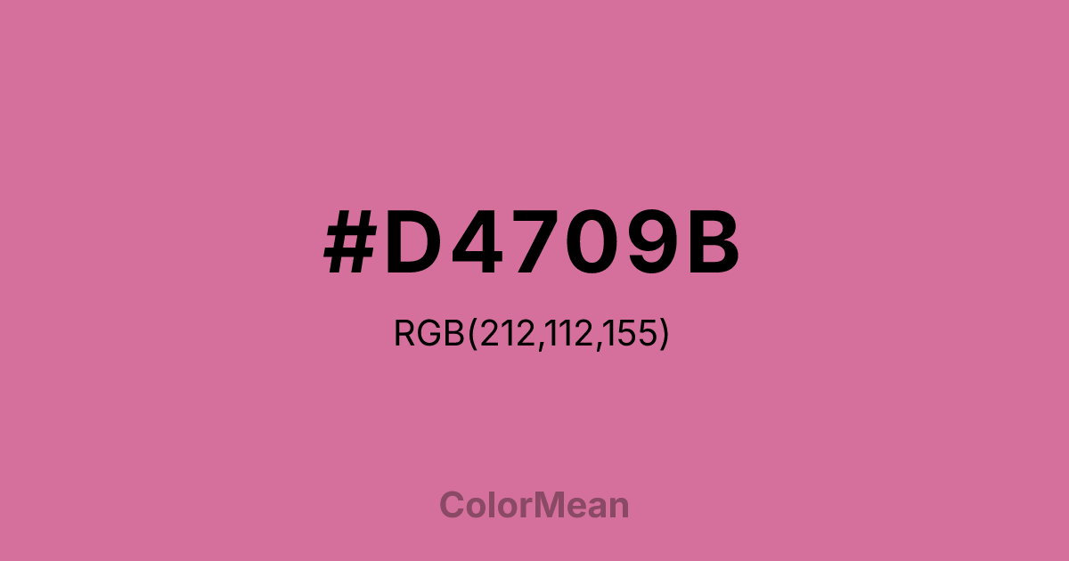 #D4709B color swatch