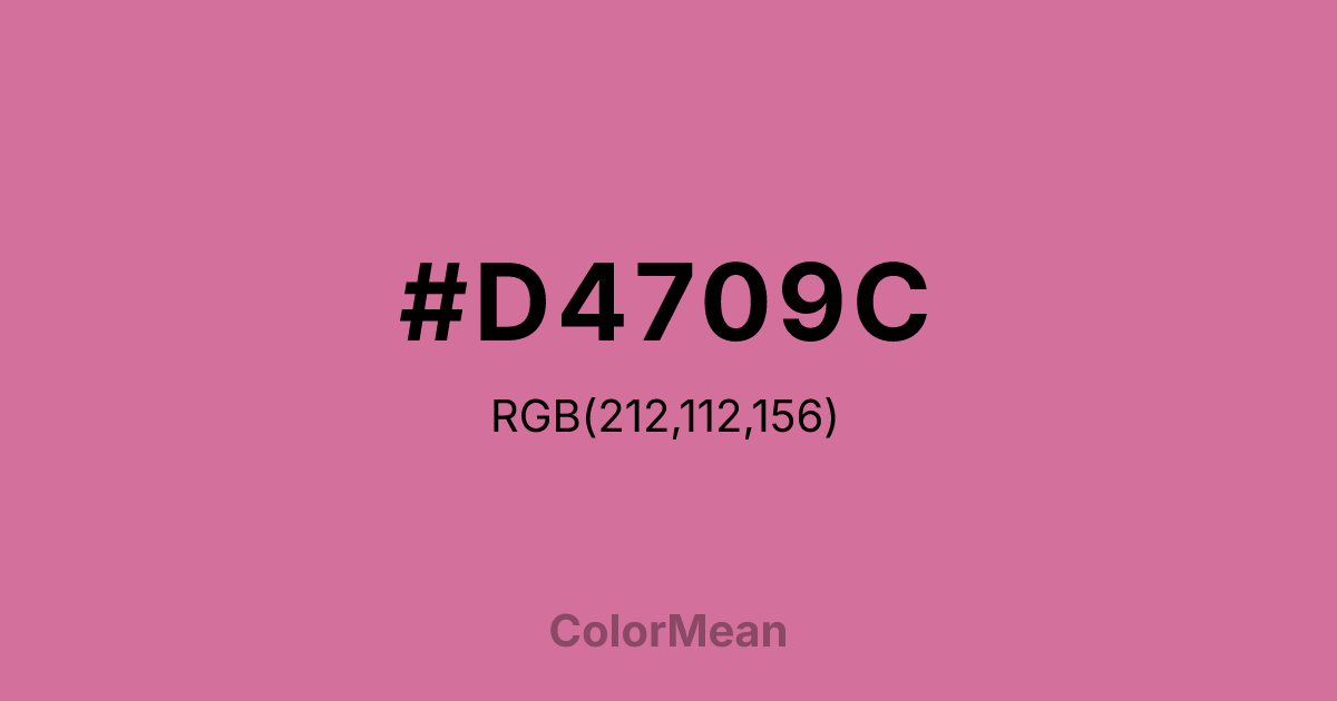 #D4709C color swatch