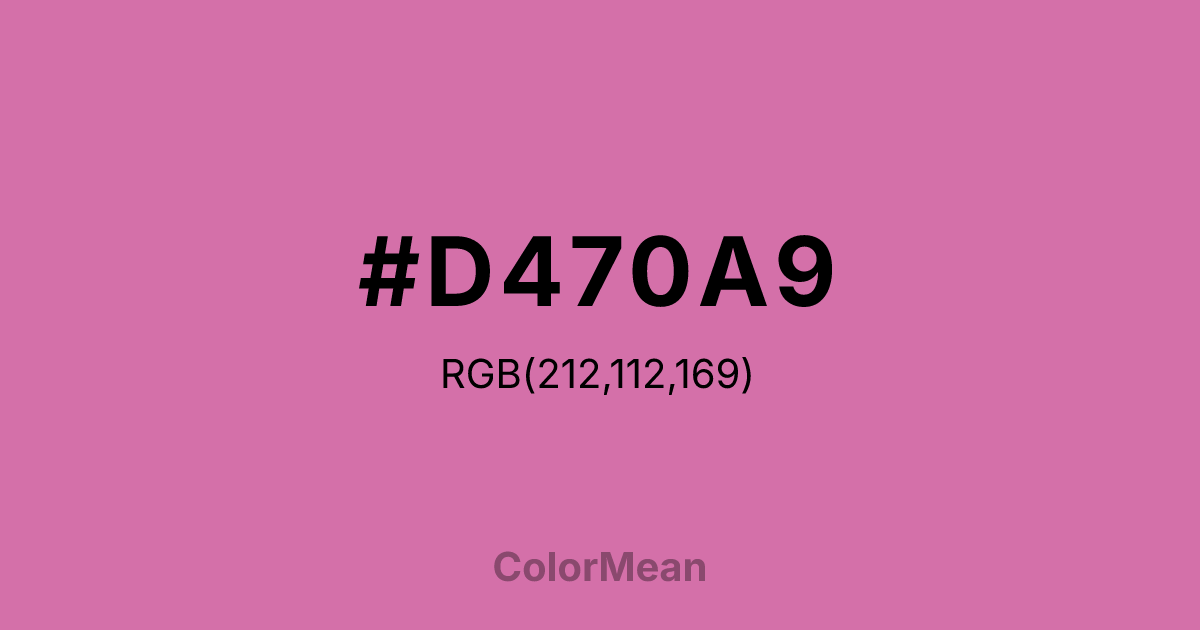 #D470A9 color swatch
