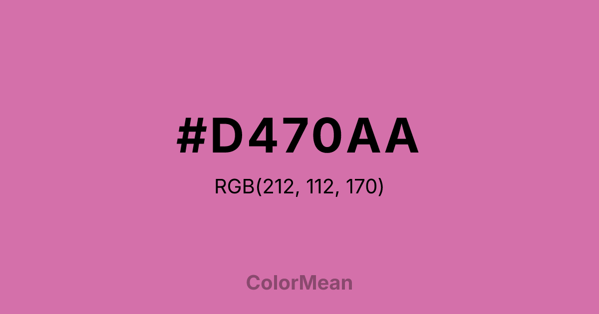 #D470AA color swatch