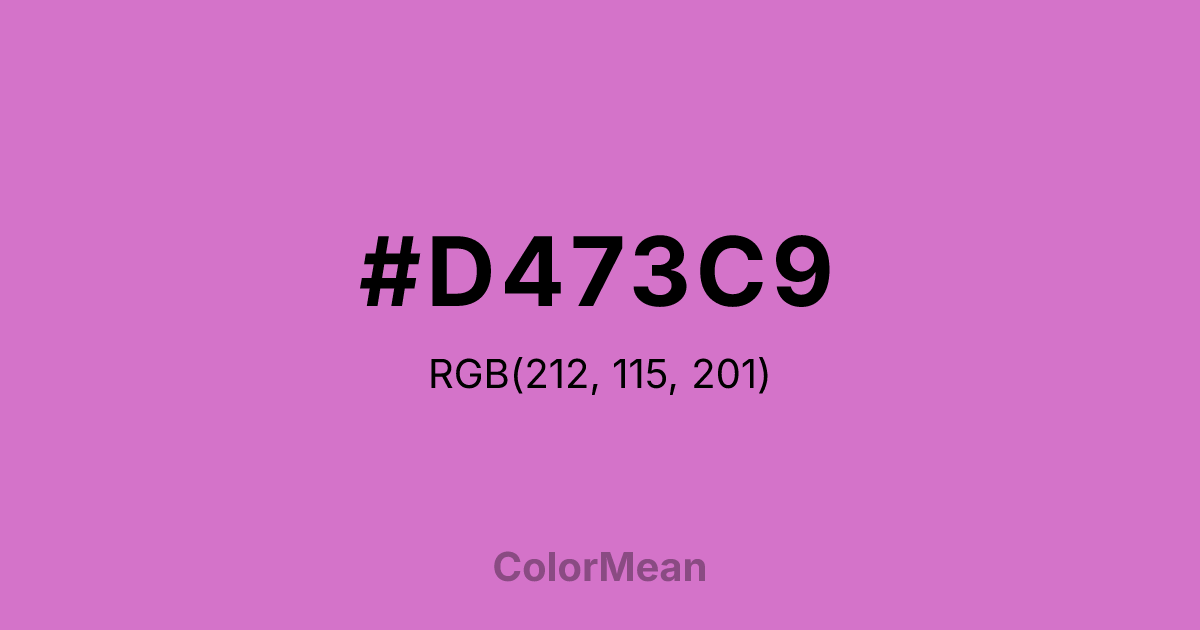 #D473C9 color swatch
